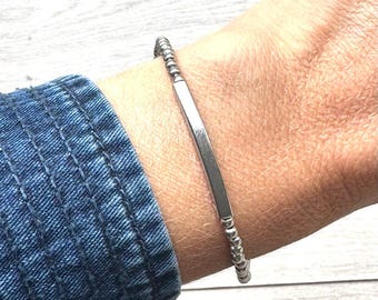 Stainless Steel Bar Bracelet