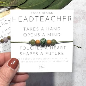 Cadeau pour le directeur d'école - Bracelet en cristal pour le directeur d'école - Cadeau pour la directrice d'école - Cadeau pour le directeur d'école - Cadeau de fin d'année scolaire