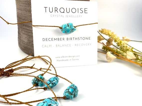 December Birthstone Turquoise Birthstone Bracelet Crystal