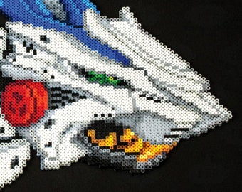 Robot Liger Large Perler Bead Sprite - Animal Mecha Robot Anime
