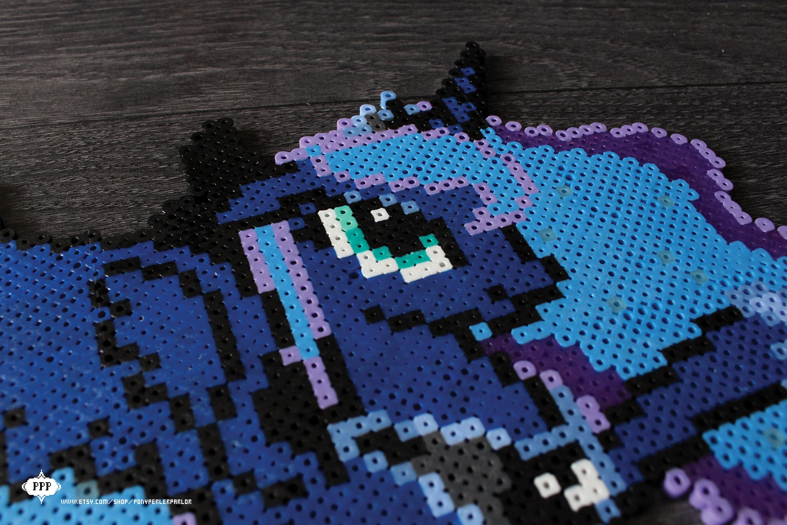 Princess Luna Perler Bead Art - Etsy Princess Luna Perler Bead Art - Etsy