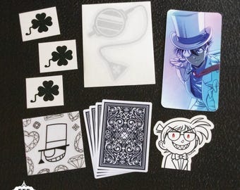 DCMK Kaito Kid Mini-Bundle - Stickers, Decal, Temp Tattoo - Mystery Anime Phantom Thief