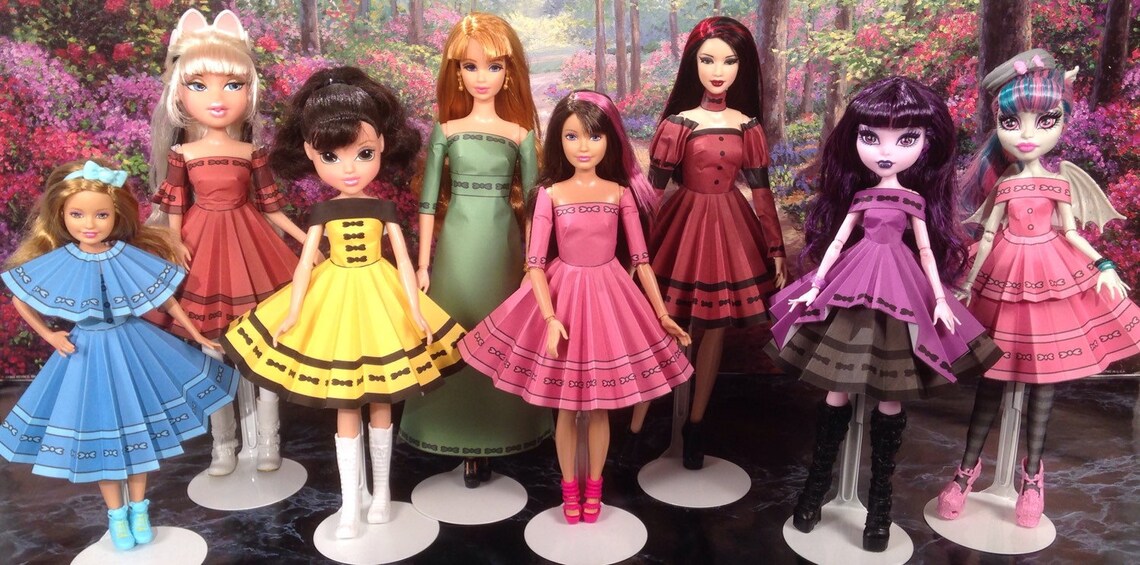 Lydia Printable Doll Clothes Fits Barbie and More Etsy