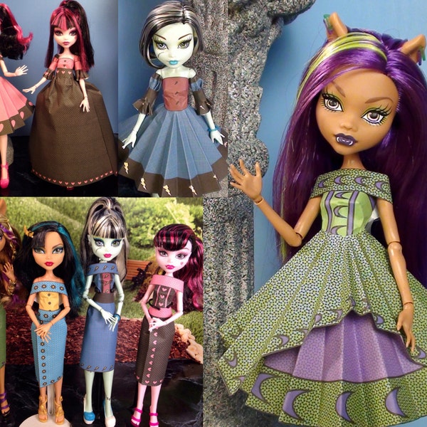 Diana Printable Doll Clothes - Makes great Monster High Clothes!