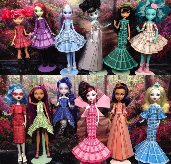 Olivia ropa de muñeca imprimible se adapta a Monster High - Etsy México