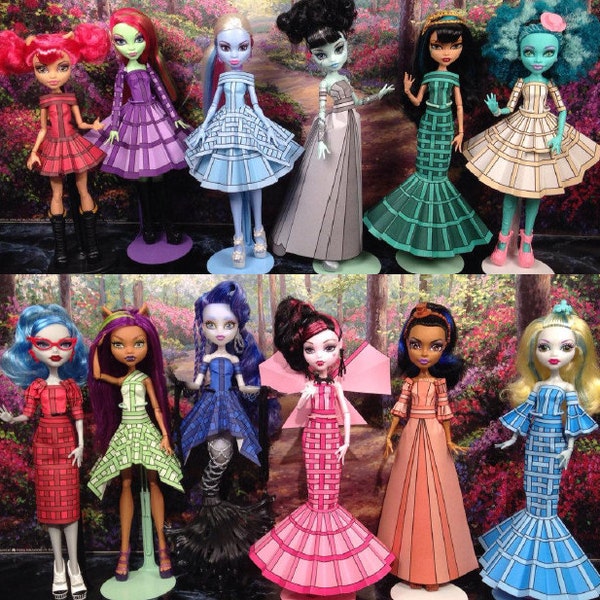 Olivia Printable Doll Clothes - Fits Monster High, Ever After High, and More