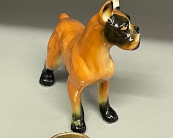 Vintage American little Hagen Renaker porcelain miniature figurine of miniature dog