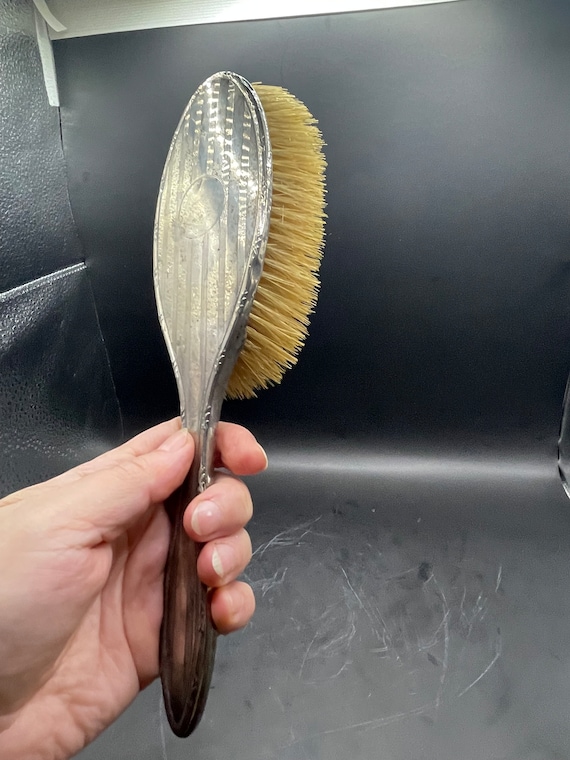 antique solid silver brush  (England) hallmarked - image 5