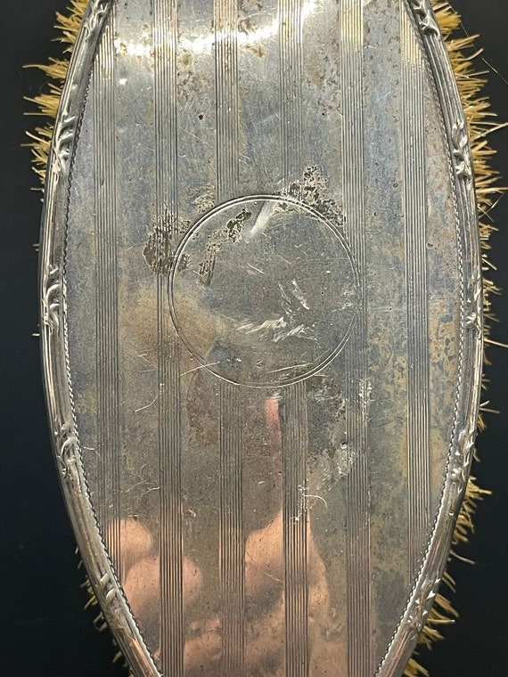 antique solid silver brush  (England) hallmarked - image 2