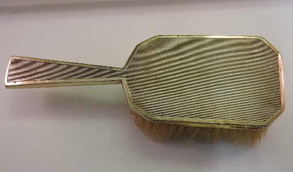 antique solid silver brush for clothes (England) … - image 1