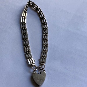 Massives Silberarmband mit Schloss
