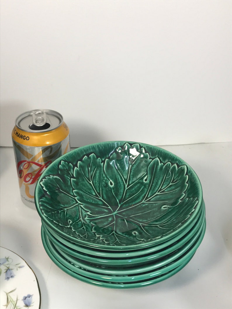 Vintage green Wedgwood cabbage leaf cereal bowlmarked etruria Etsy