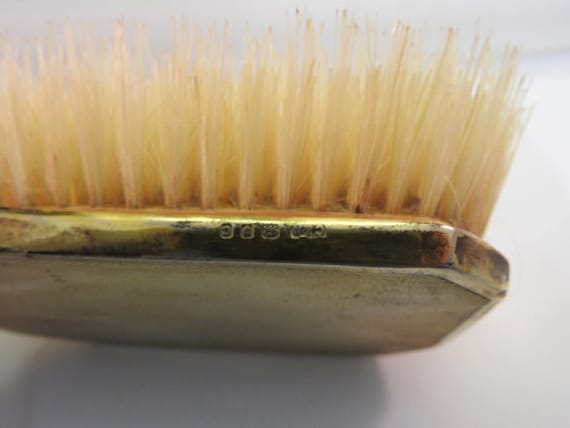 antique solid silver brush for clothes (England) … - image 5