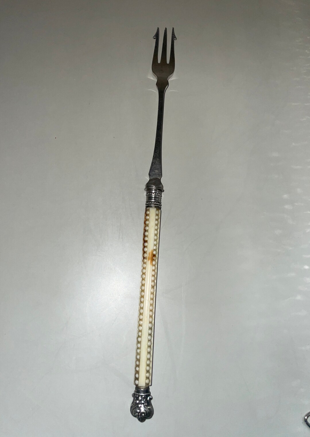 Antique Long Handle Pickle Fork Silver Plated marked Etsy