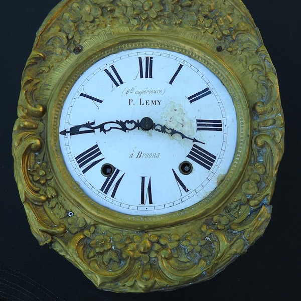 Vintage French Wall Clock Etsy Australia