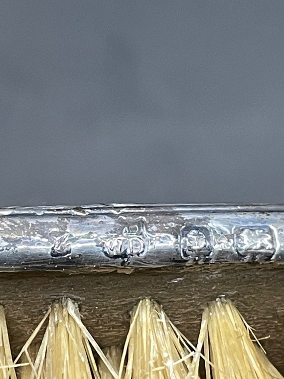 antique solid silver brush  (England) hallmarked - image 9