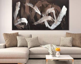 Speaking In Riddles II: Original Abstract Acrylic Oil Painting On Canvas