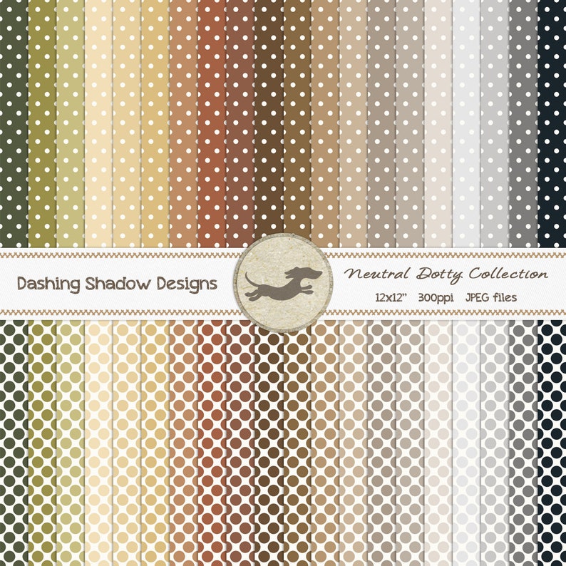 Electronic Printable Sbook Craft Paper - Impartial Dotty Assortment - Seamless Polka Dots Brown Gray Black - 12 x 12\ picture relating to Dotty Paper Printable identified as Electronic Printable Sbook Craft Paper - Impartial Dotty Selection - Seamless Polka Dots Brown Gray Black - 12 x 12\