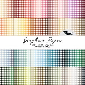 Gingham digital paper, Scrapbook paper, Gingham seamless pattern, Printable scrapbook paper, Gingham background, Printable gingham paper
