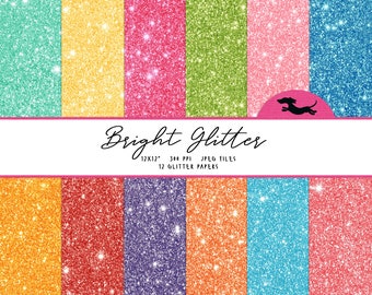 Papel digital brillante, Papel de álbum de recortes brillante, Patrón brillante, Papel brillante imprimible, Fondo brillante, Papel brillante rosa