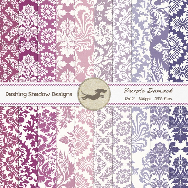 Damask Lavender Etsy