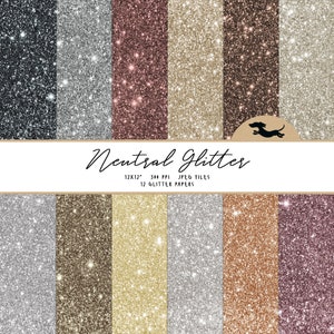 Neutral glitter paper, Scrapbook paper, Printable glitter paper, Printable scrapbook paper, Glitter background, Black glitter paper