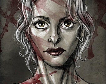 Buffy the Vampire Slayer Art Print - Slayage in Style 8,5x11