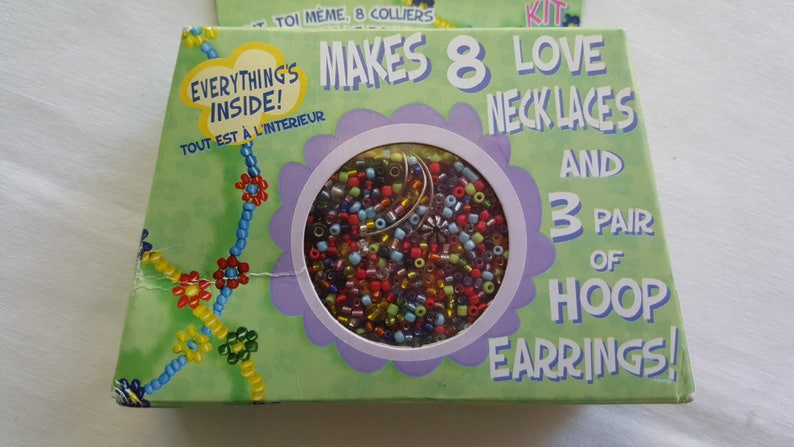 Create Your Own Design Jewelry Multicolored Beads, Make Your Own Jewelry Hoop Earring And Love Necklace Kit
