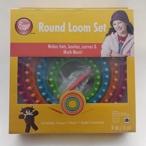 Boye Round Plastic 4 Loom Set