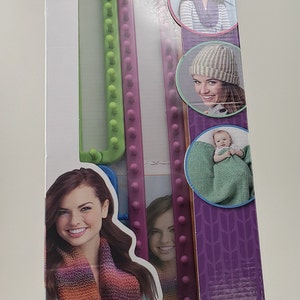 Leisure Arts # 51444 Rectangle Plastic 7 Pc Loom Set - Open Box