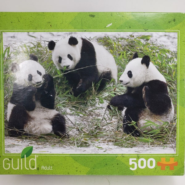 Guild Hasbro "Pandas" 500 Pieces Puzzle