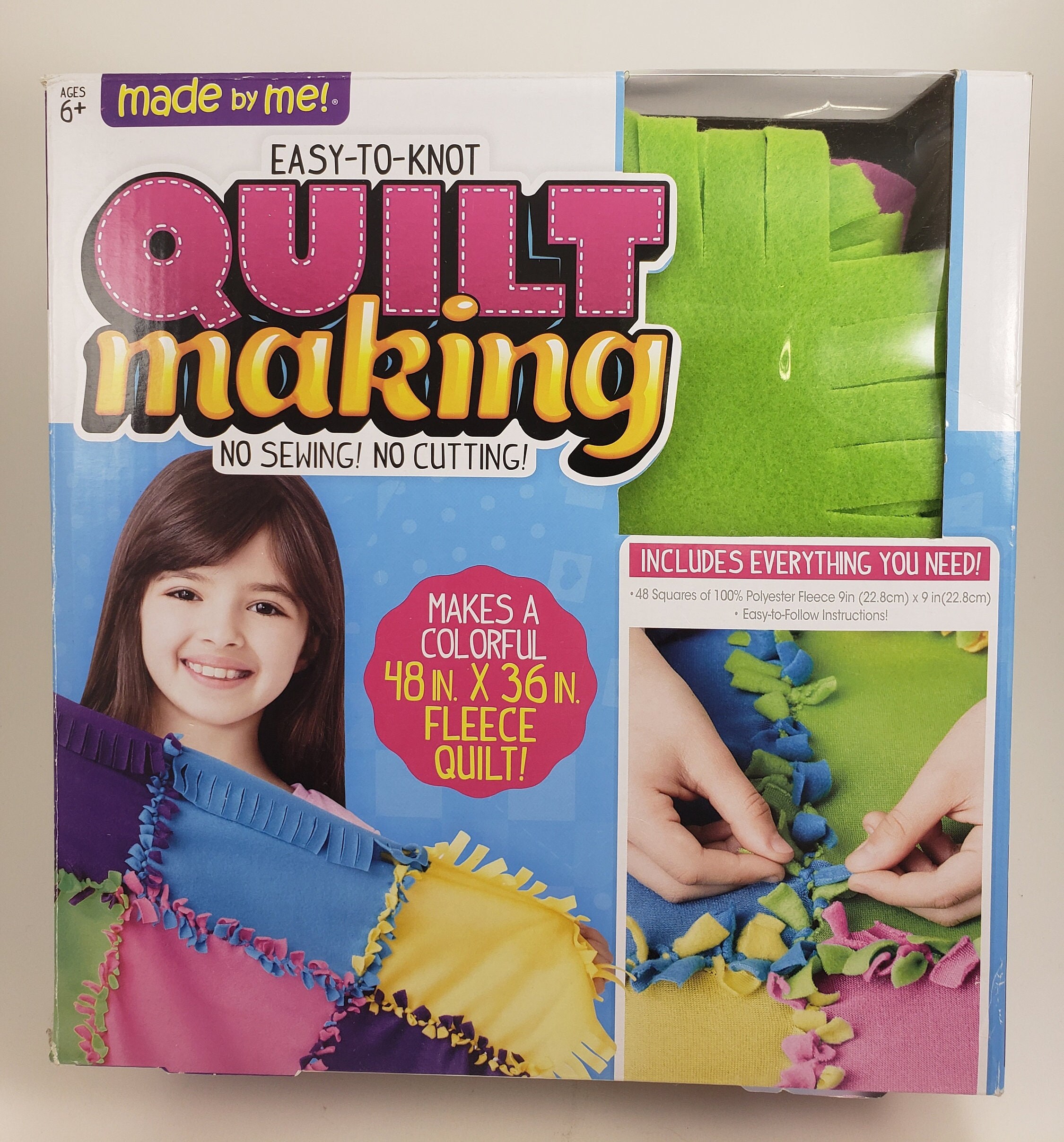 Made by Me Easy-to-knot Quilt Making Fleece Blanket Kit - Etsy