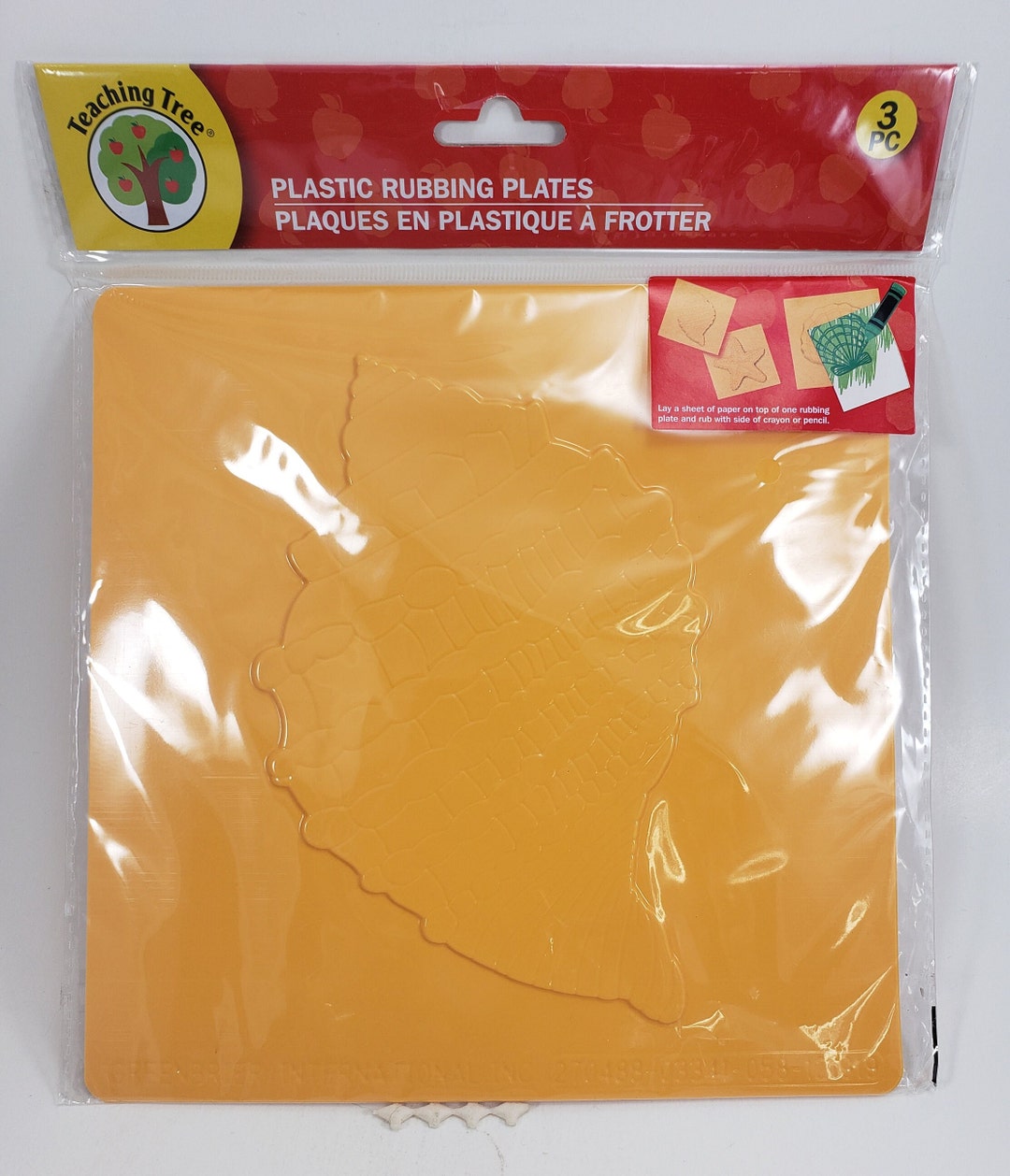 Teaching Tree Plastic Rubbing Plates 3 Pcs Etsy