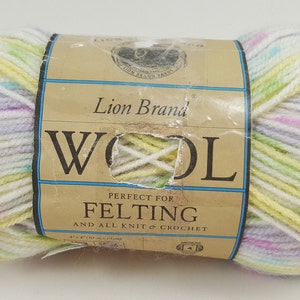 Lion Brand Wool # 153 &quot;Ebony&quot; Felting Yarn