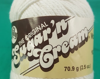 Lily Sugar'n Cream, # 1 "White" Cotton Yarn
