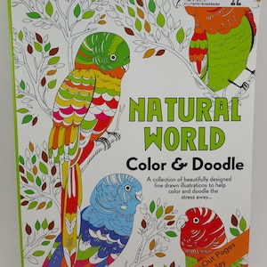 Natural World Color and Doodle Coloring Book