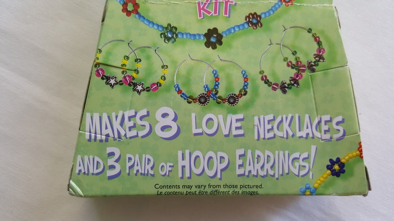 Create Your Own Design Jewelry Multicolored Beads, Make Your Own Jewelry Hoop Earring And Love Necklace Kit