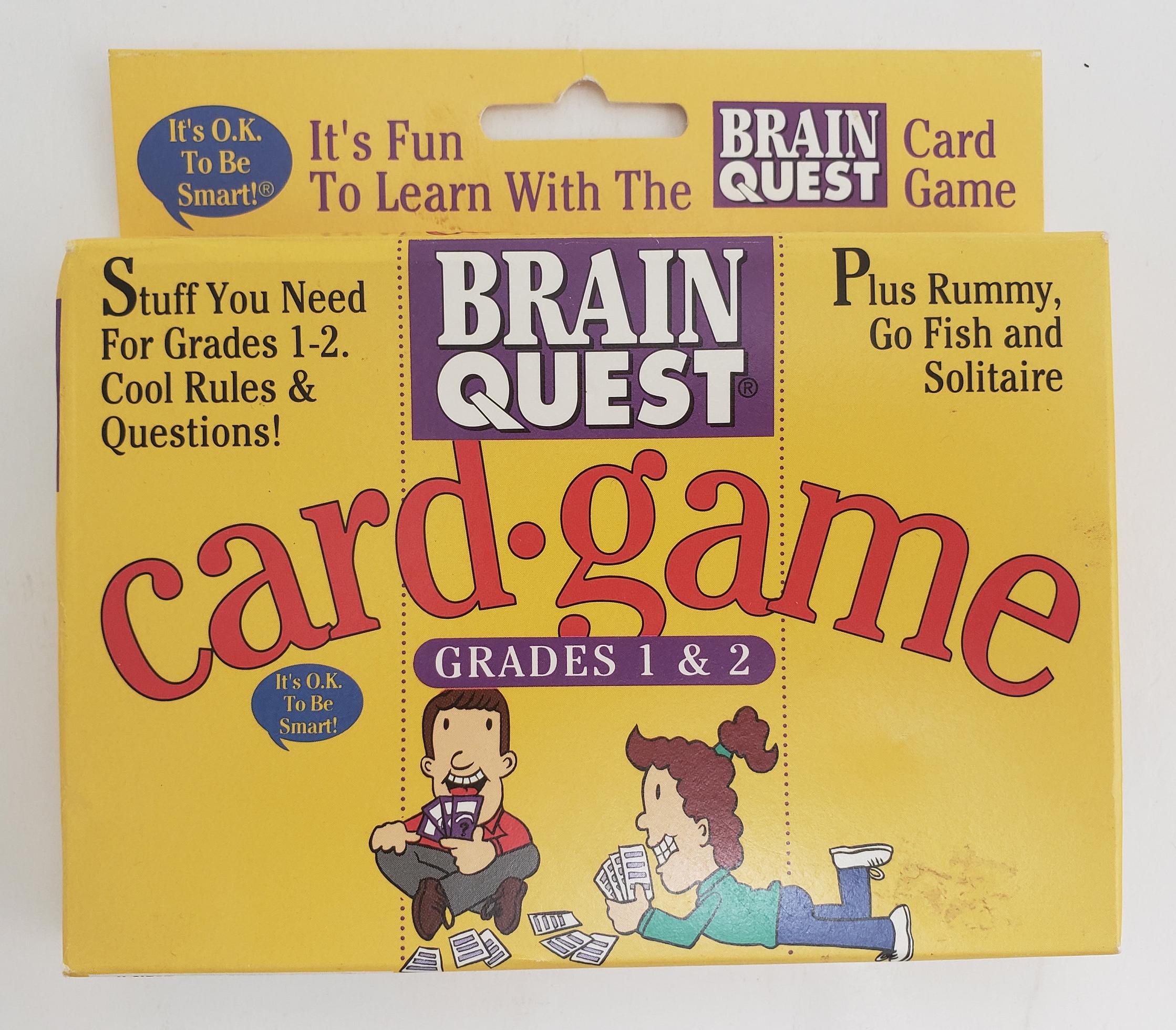 1996 Workman Publishing Brain Quest Card Game Grades 1 & 2 - Etsy