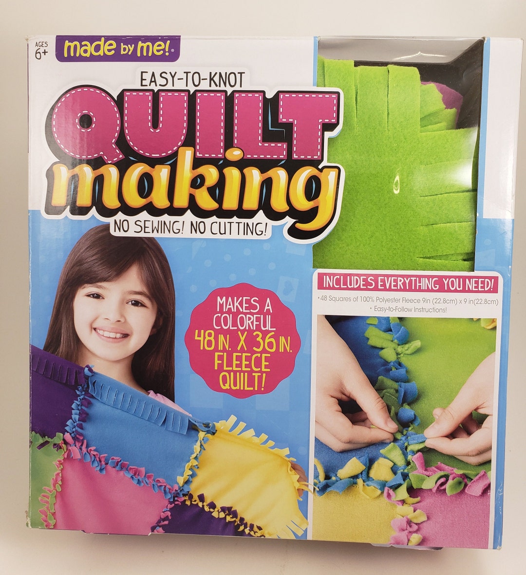 Made by Me Easytoknot Quilt Making Fleece Blanket Kit Etsy