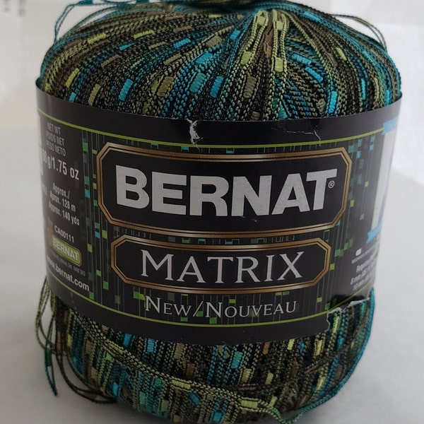 Bernat Matrix New Nouveau # 02712"Acid Axis" Yarn - 4 Skeins