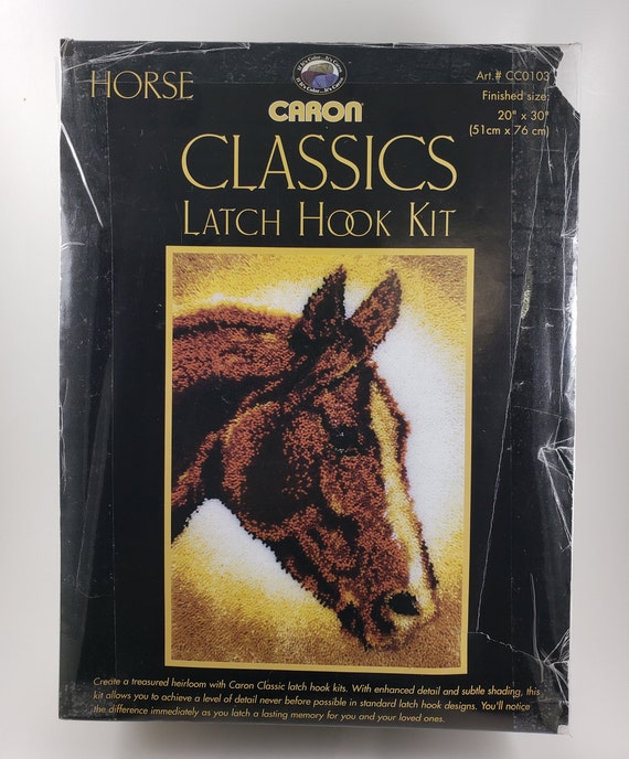 Caron Classics Latch Hook Kit, Art Cc0103 Horse Latch Hook Kit,do