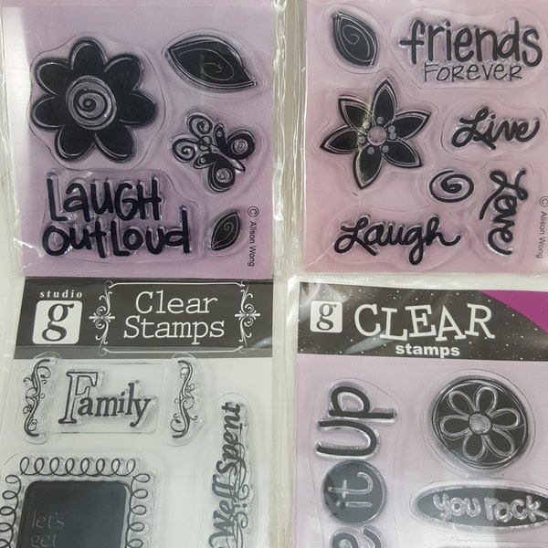 Studio G Clear Acrylic Stamps