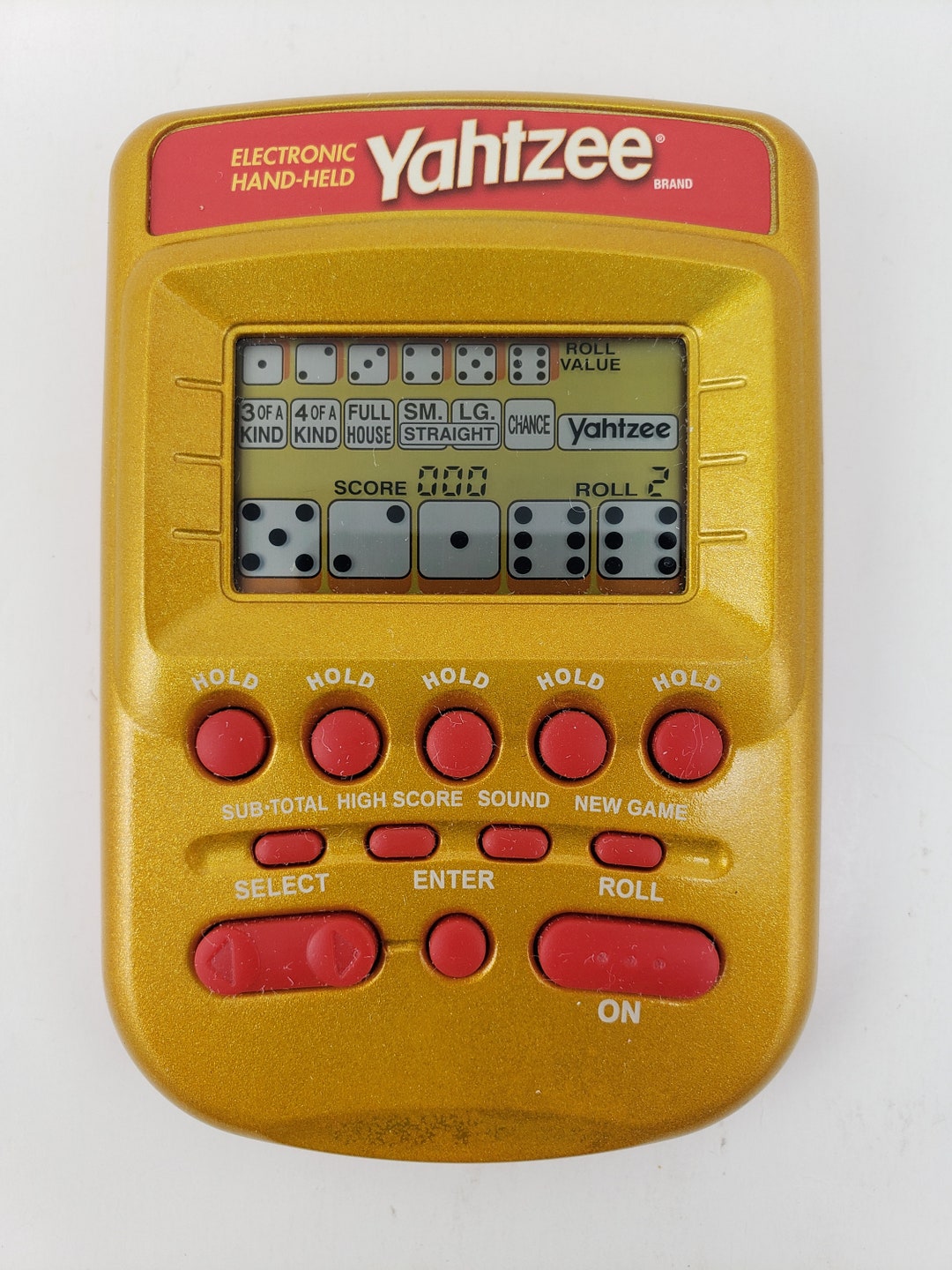 Hasbro Electronic Handheld Yahtzee Game Preowned Etsy
