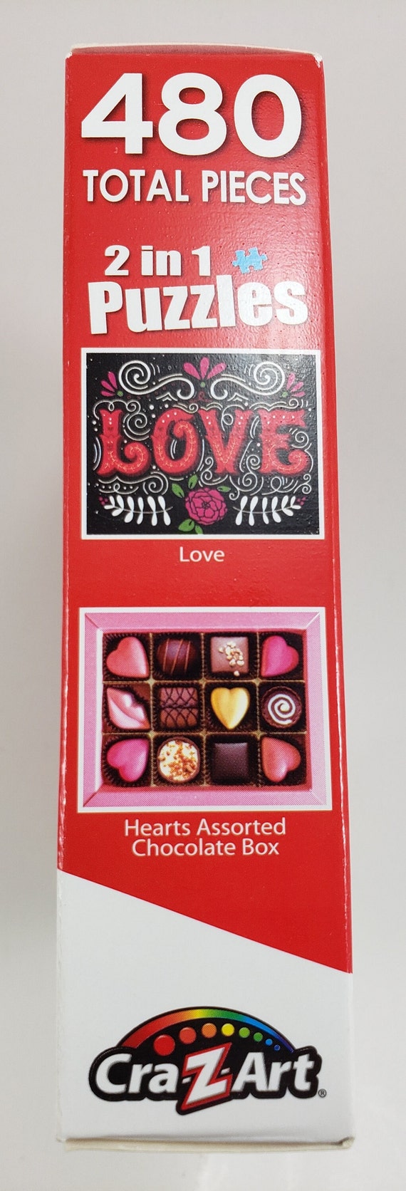 Love & Hearts Chocolate Box Puzzle: Cra Z Art 2-in-1 (480 Pieces