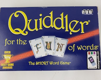 1998 Quiddler Short Word Card Game - Open Box
