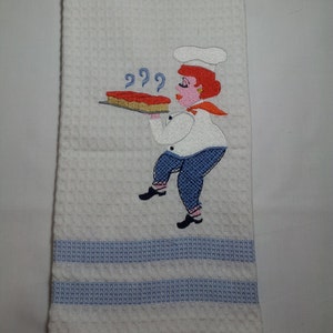 Embroidered Kitchen Towel,&quot;Welcome To My Kitchen&quot;Handmade,Homemade,Hand,Handcrafted,Cotton Kitchen,Tea,Towel
