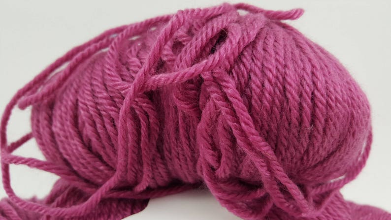 Colrain Valley Yarn 109 Yards Worsted Weight Yarn Tencel Yarn Burgundy Yarn 1.7 ozs Peru Yarn Merino Yarn Mauve Yarn