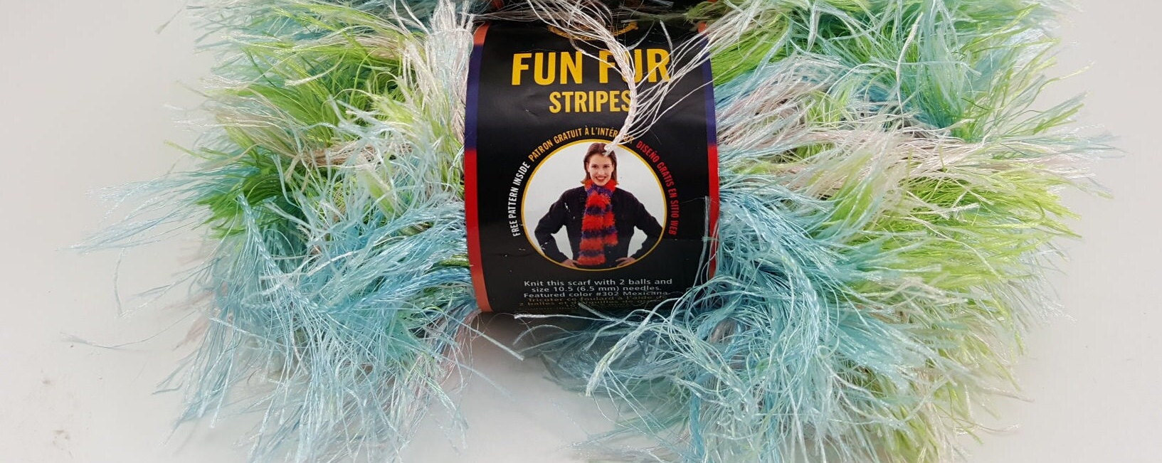 Lion Brand Fun Fur Stripes # 301 