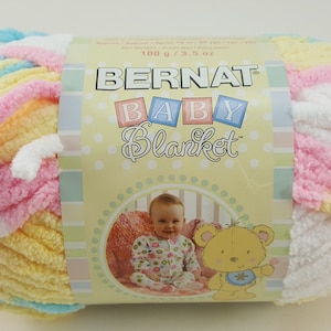 Bernat Baby Deken # 03616 &quot;Pitter Patter&quot; Garen - 2 Skeins