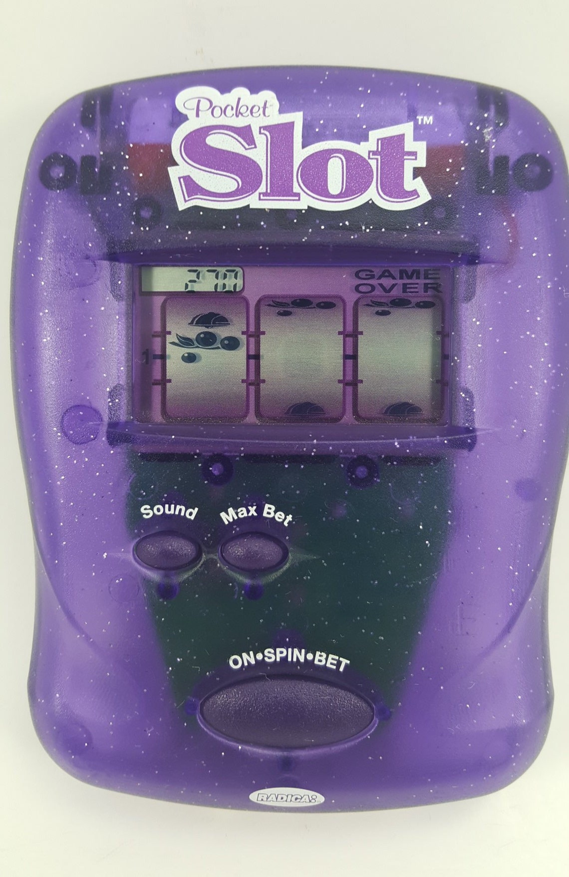 Radica Handheld Electronic Pocket Slot Machine Game 1997 Etsy